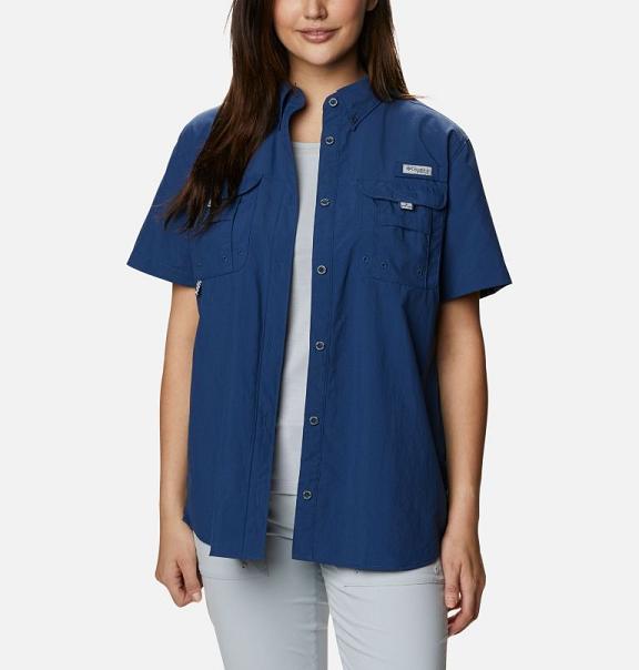 Columbia PFG Bahama Shirts Women Blue USA (US256417)